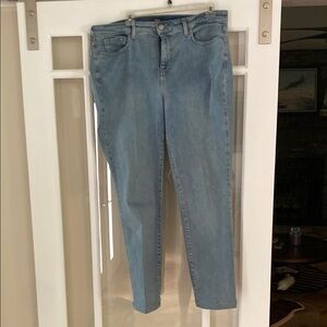 NYDJ Blue Straight Leg Jeans Classic Fit